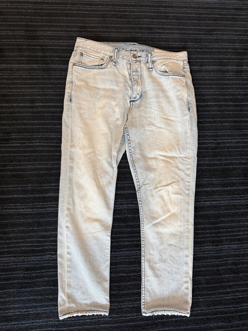 rag & bone Men's Light Blue Slim Straight Jeans